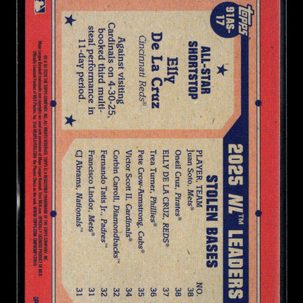 2026 Topps Heritage Elly De La Cruz #91AS-17