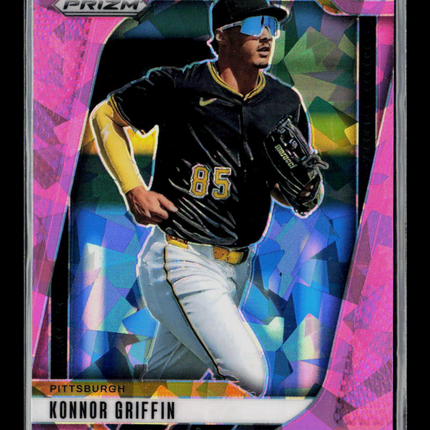 2025 Panini Prizm Baseball Konnor Griffin #199 Pink Ice