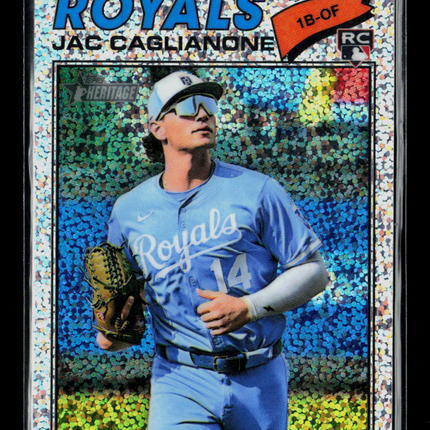 2026 Topps Heritage Jac Caglianone #136 Sparkle RC 157