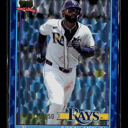 2026 Topps Series 1 Junior Caminero #T91-62 Blue /150