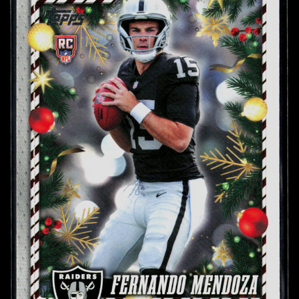 2026 Topps Holiday Fernando Mendoza #151 RC