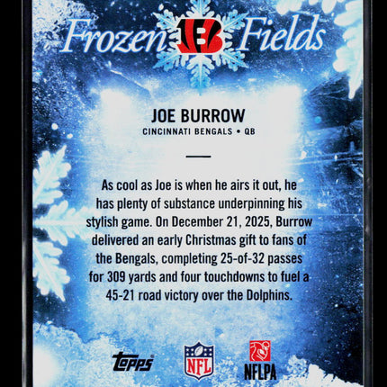 2026 Topps Holiday Joe Burrow #FF-5 SSP