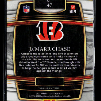 2022 Panini Select Ja'Marr Chase #47 RC