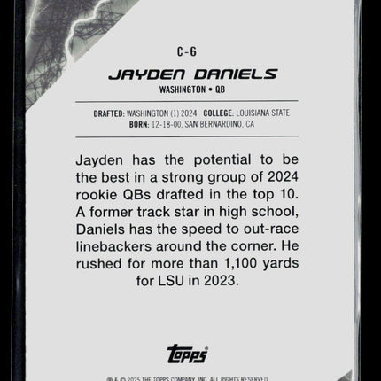 2025 Topps Resurgence Jayden Daniels #C-6 RC