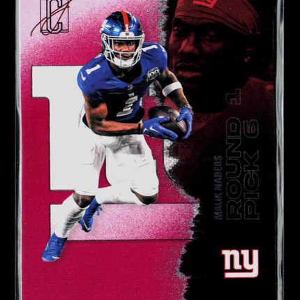 2025 Topps Signature Class Malik Nabers #40 Pink 113/250