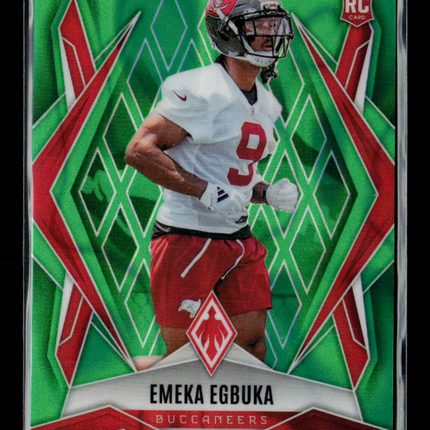 2025 Panini Phoenix Football Emeka Egbuka #225 Green RC/225
