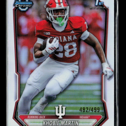 2026 Bowman Chrome University Football Khobie Martin #BCP-63 Refractor 482/499