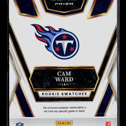 2026 Panini Select Cam Ward #RSW-CWD Red RC Rookie Swatches Memorabilia