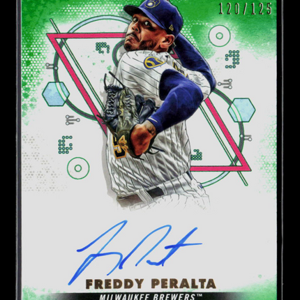 2022 Topps Inception Freddy Peralta #BRES-FP Green 120/125 Auto