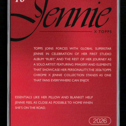 2026 Topps Chrome x Jennie Jennie #16