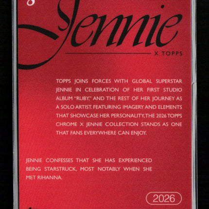 2026 Topps Chrome x Jennie Jennie Jennie #8