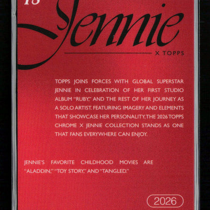 2026 Topps Chrome Jennie Jennie #18