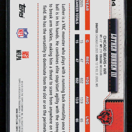 2026 Topps Luther Burden III #34 Pink