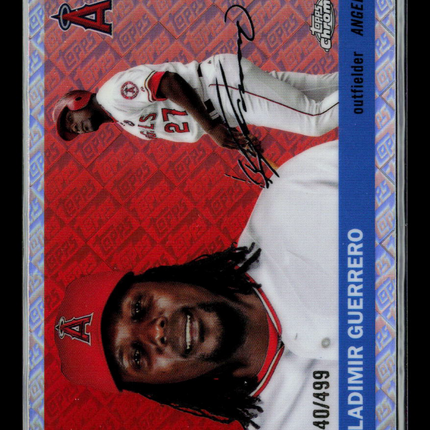 2025 Topps Chrome platinum Vladimir Guerrero #370 Toppsfractor 040/499