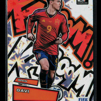 2023 Panini Donruss Soccer Gavi #22 Kaboom! Short Print Insert