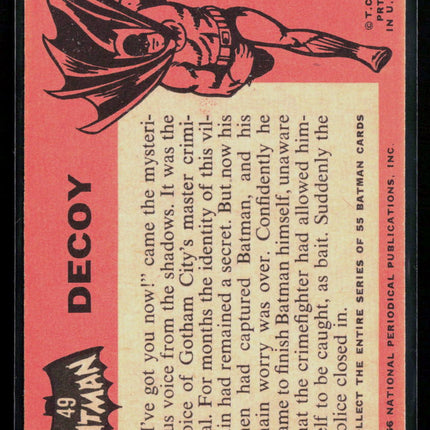 1966 Topps Batman Batman #49 Decoy