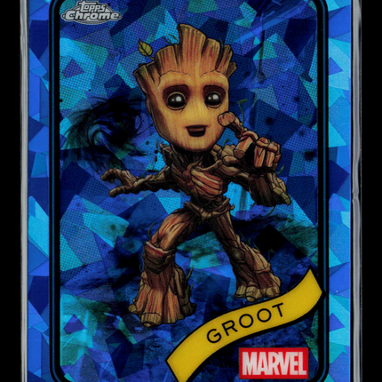 2025 Topps Chrome Sapphire Marvel Groot #35