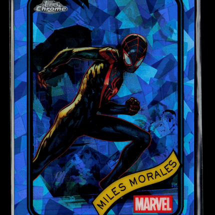 2025 Topps Chrome Marvel Sapphire  Miles Morales Spider-Man #176