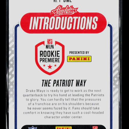 2024 Panini Absolute Football Drake Maye #I-DME