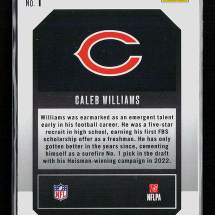 2024 Panini Prizm Emergent Caleb Williams #1 RC Insert