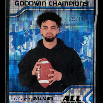 2023 Upper Deck Goodwin Champions Caleb Williams #AW-10 023/499