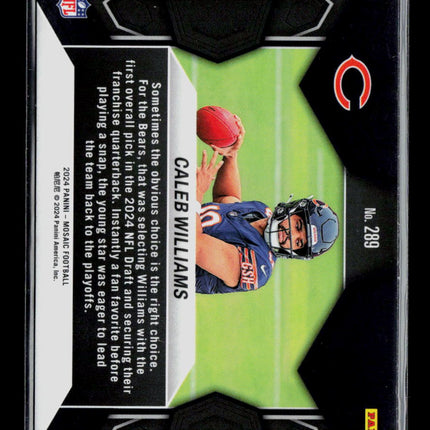 2024 Panini Mosaic Caleb Williams #289 RC