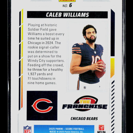 2025 Panini Score Caleb Williams #6