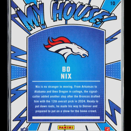 2024 Panini Donruss Optic Bo Nix #10 RC
