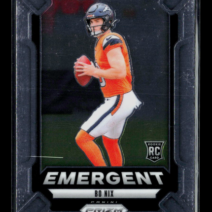 2024 Panini Prizm Football Emergent Bo Nix #3 RC
