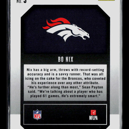 2024 Panini Prizm Football Emergent Bo Nix #3 RC