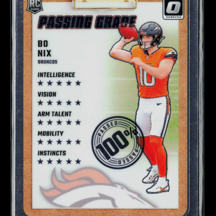 2024 Panini Donruss Optic Bo Nix #3 RC