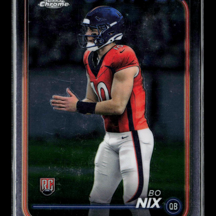 2024 Topps Chrome Bo Nix #206 RC