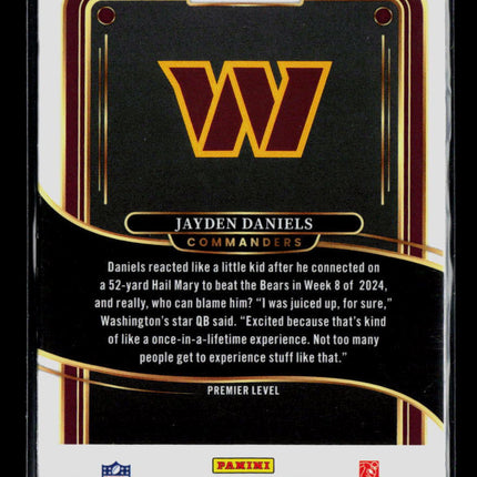 2025 Panini Select Football Jayden Daniels #112 RC