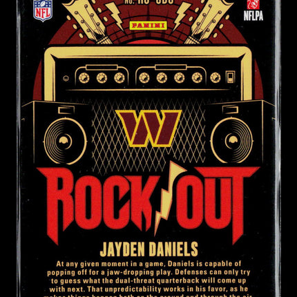 2024 Panini Absolute Football Jayden Daniels #RO-JDS RC
