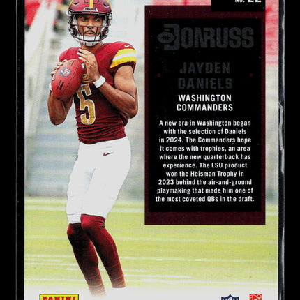 2024 Panini Donruss Jayden Daniels #22