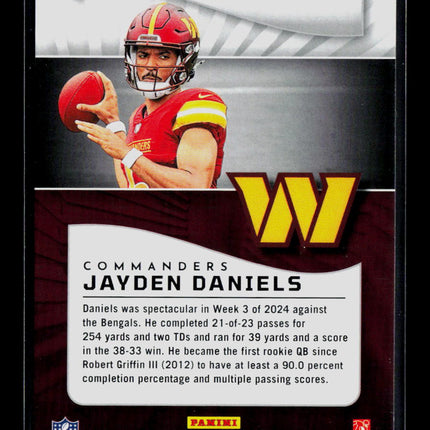2024 Panini Illusions Football Jayden Daniels #93 orange RC