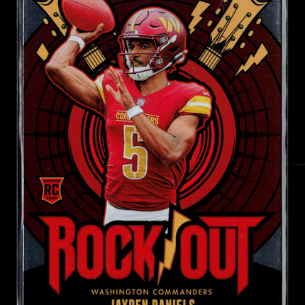 2024 Panini Absolute Football Rock Out Jayden Daniels #RO-JDS RC