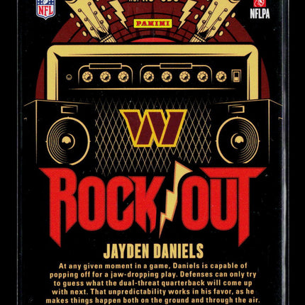 2024 Panini Absolute Football Rock Out Jayden Daniels #RO-JDS RC