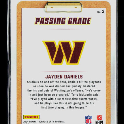 2024 Panini Donruss Optic Jayden Daniels #2 RC