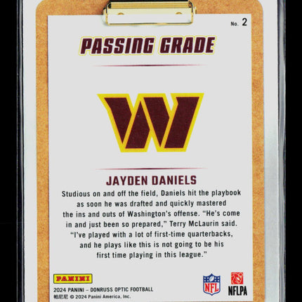 2024 Panini Donruss Optic Jayden Daniels #2 RC