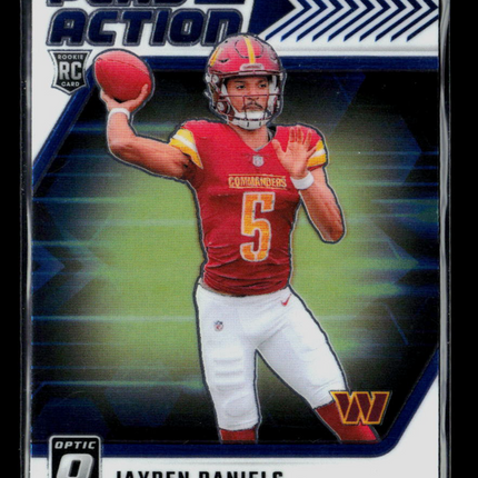 2024 Panini Donruss Optic Play Action Jayden Daniels #1 RC