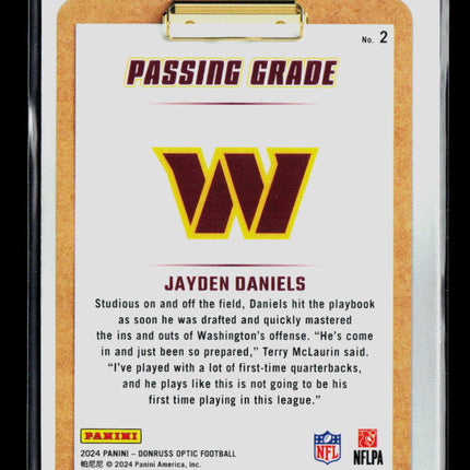 2024 Panini Donruss Optic Jayden Daniels #2 RC
