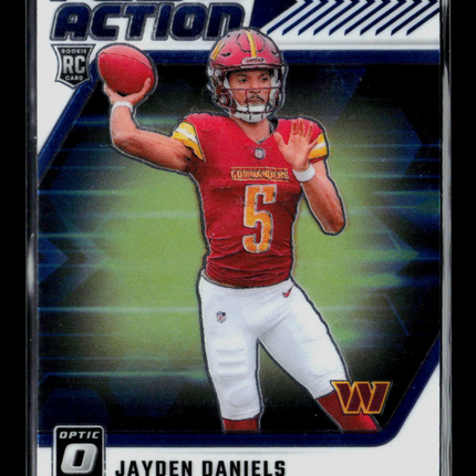 2024 Panini Donruss Optic Play Action Jayden Daniels #1 RC