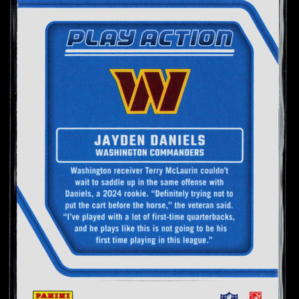 2024 Panini Donruss Optic Play Action Jayden Daniels #1 RC