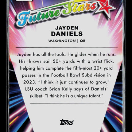 2024 Topps Chrome Jayden Daniels #FS-2 RC Insert