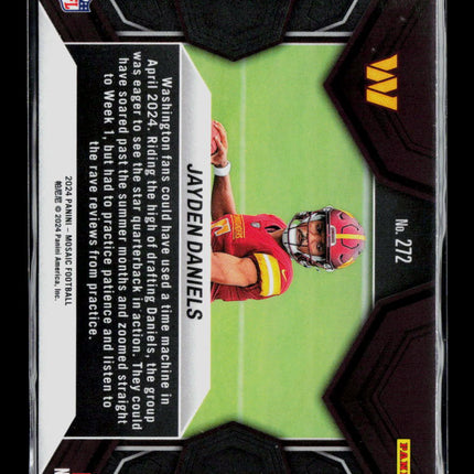 2024 Panini Mosaic Jayden Daniels #272 RC