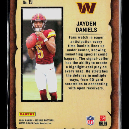 2024 Panini Mosaic Jayden Daniels #19 RC