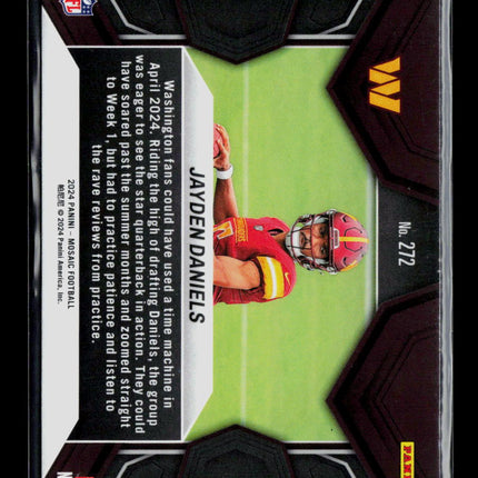 2024 Panini Mosaic Jayden Daniels #272 RC