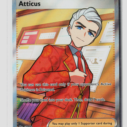 Pokemon 2025 Prismatic Evolutions Atticus UR FA #134/131