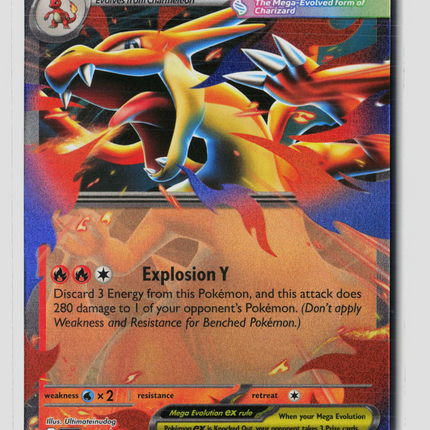 Pokemon Mega Evolution Mega Charizard Y EX FA #MEP EN 030